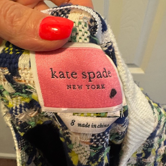 Kate Spade New York Pop Tweed Topper Blazer Jacket Skirt Set Outfit Size 8 $682 - Picture 5 of 13